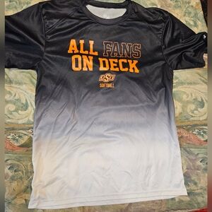 OSU Softball Fans On Deck Faded Color Tee